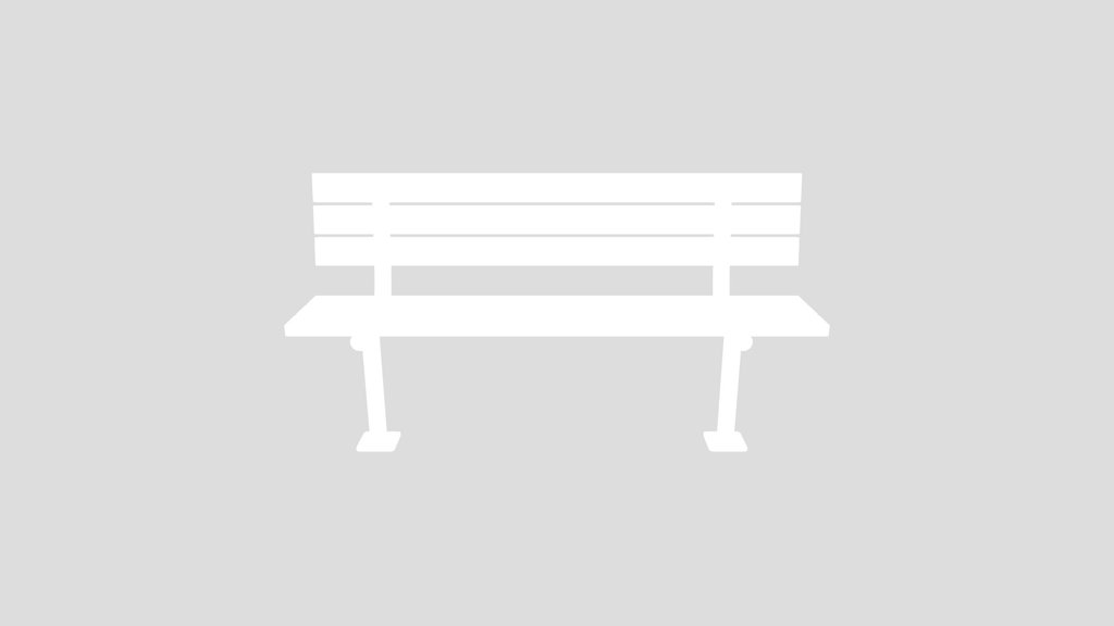 Wooden Street Bench
