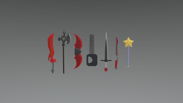 Weapons "Hardway to Heaven" 3D Model