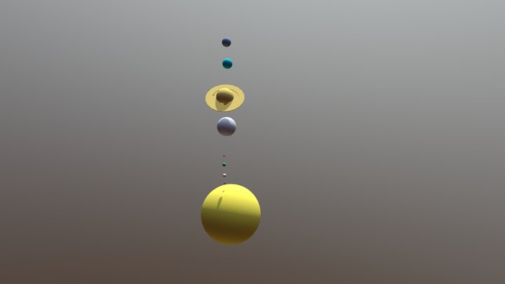 Team 2 - Solar system Art 3D Model