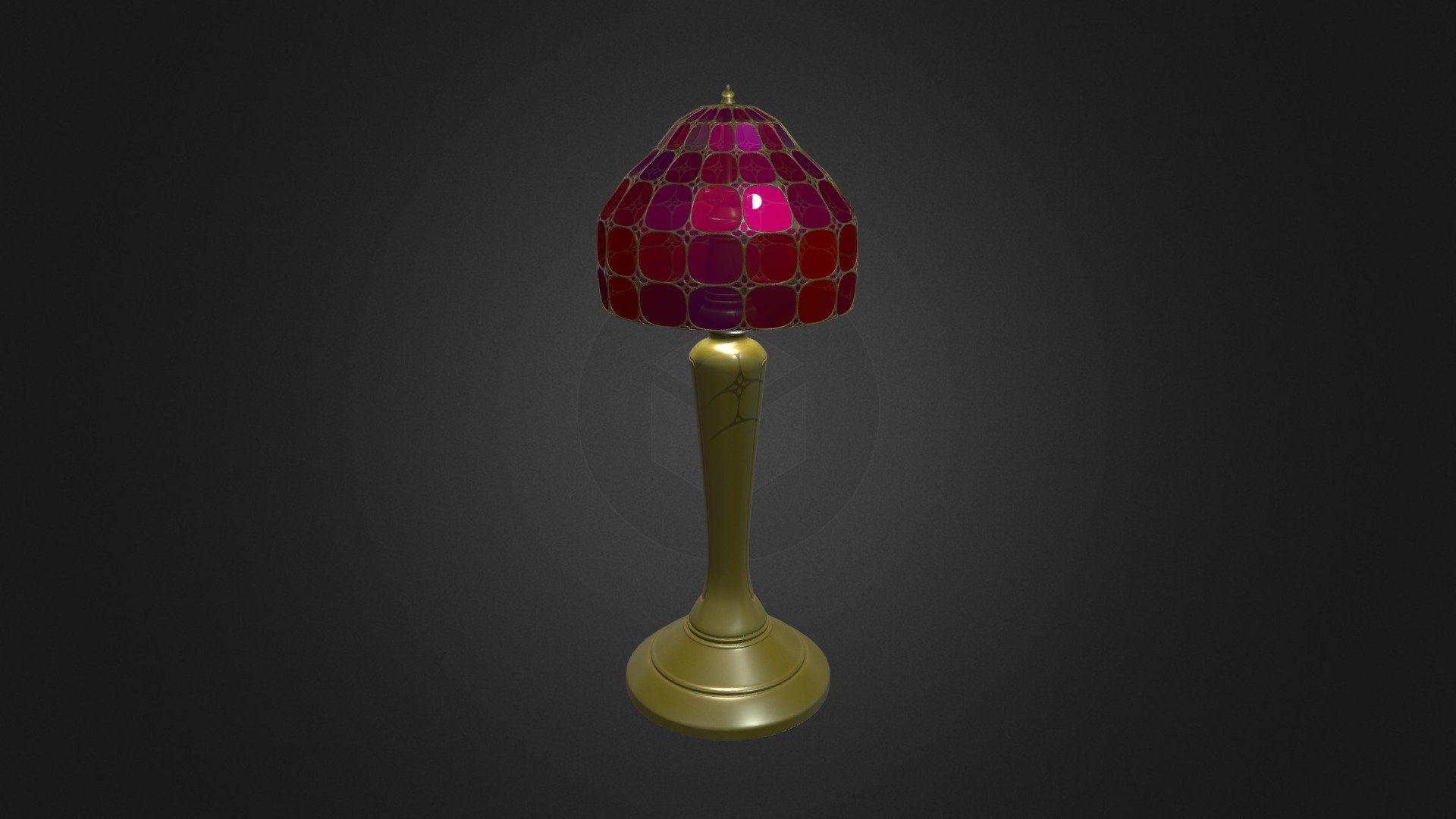 Tiffany lamp vintage - 3D model by rafbart19 [68ce741] - Sketchfab