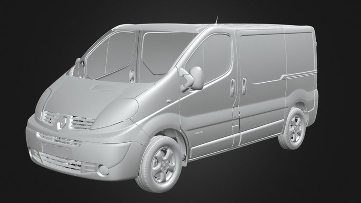 CSL Company Van - Renault Trafic- T-SCAN Hawk 2 3D Model