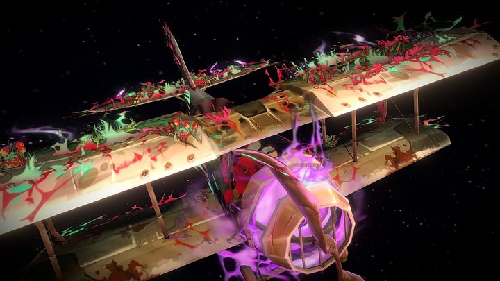 DAE GameArt Jinx Winx - Corrupted Hextech Plane 3D Model