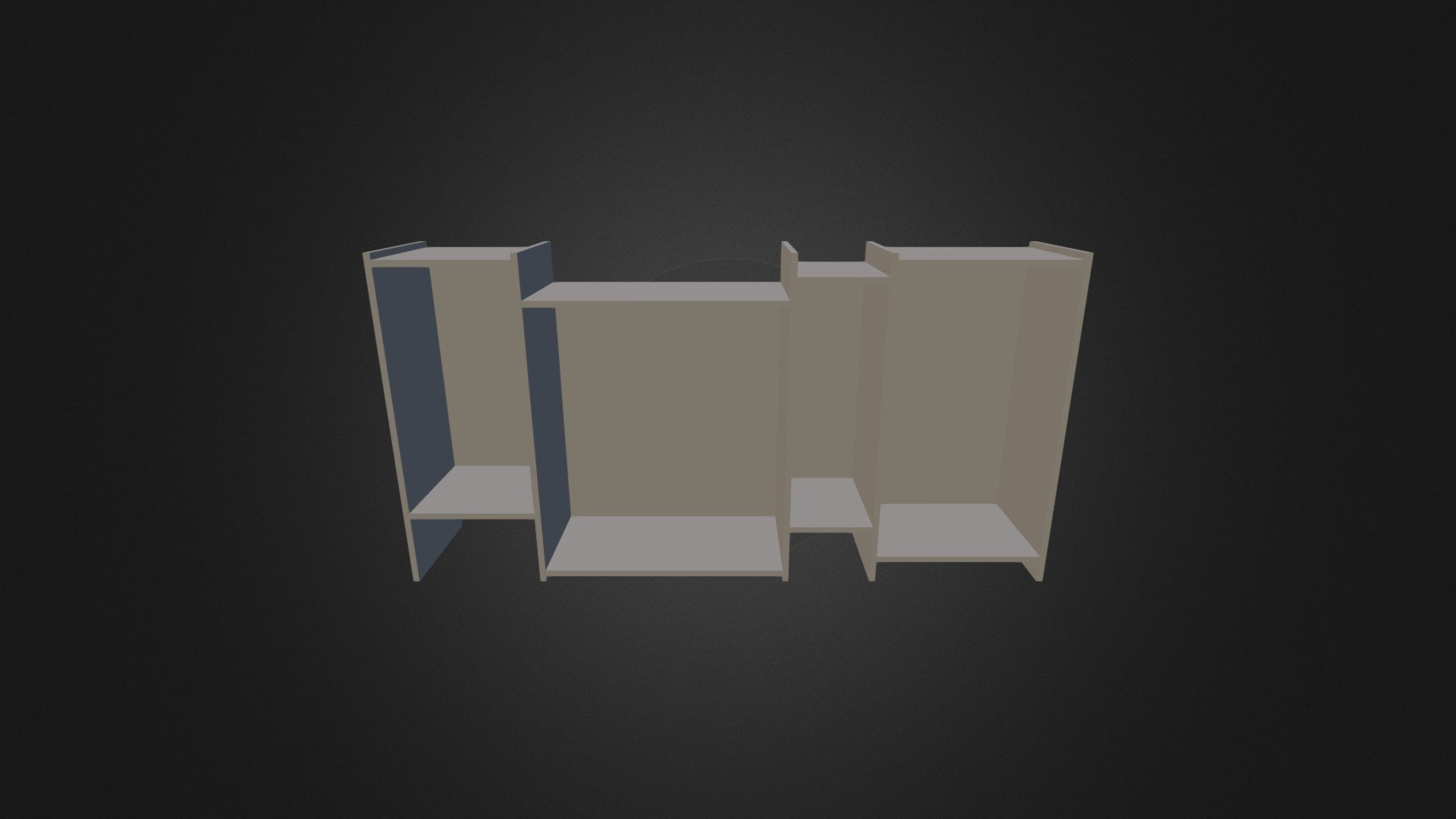 Bookcase 3D-012