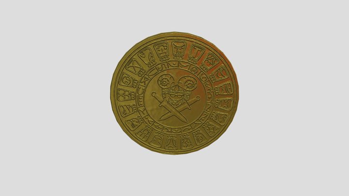 Zah Medallion 3D Model