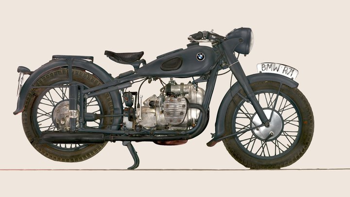 BMW R 71 motorcycle 3D Model
