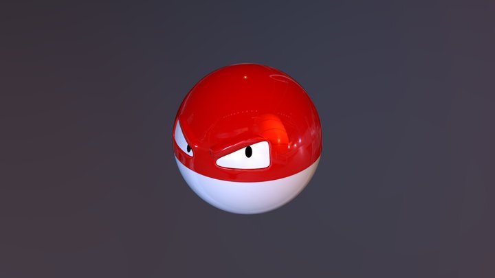 Voltorb and Voltorb Hisuian pokemon high-res 3D model 3D printable