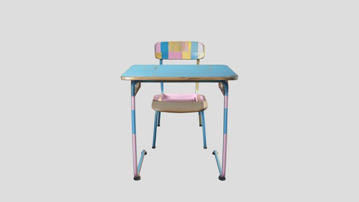 MOBILIARIO ESCOLAR ACTUAL – Free 3D Model STL