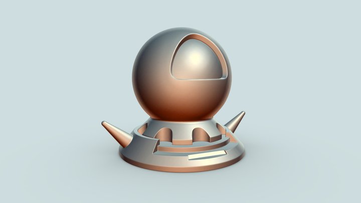Shader Ball 3D Model