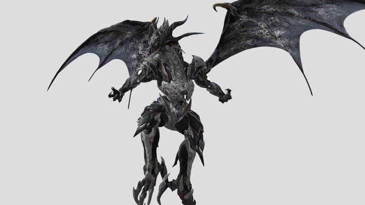 Bahamut - Final Fantasy 7 Remake 3D Model