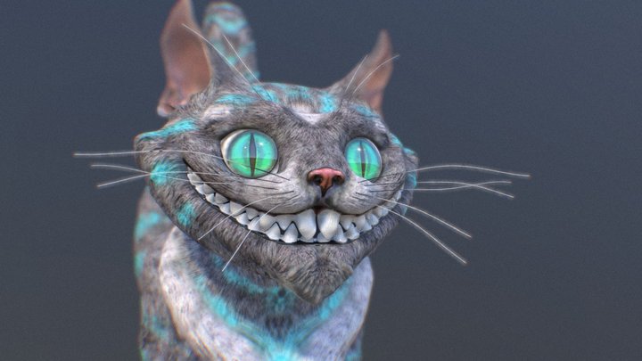 Cheshire Cat V02 3D Model