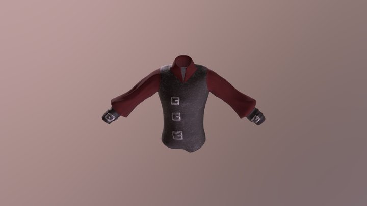Vest with Long sleeves 3D Model