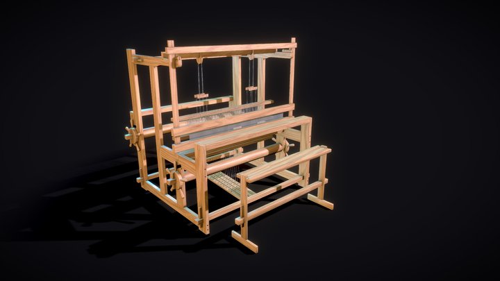 Weaving loom 3D Model