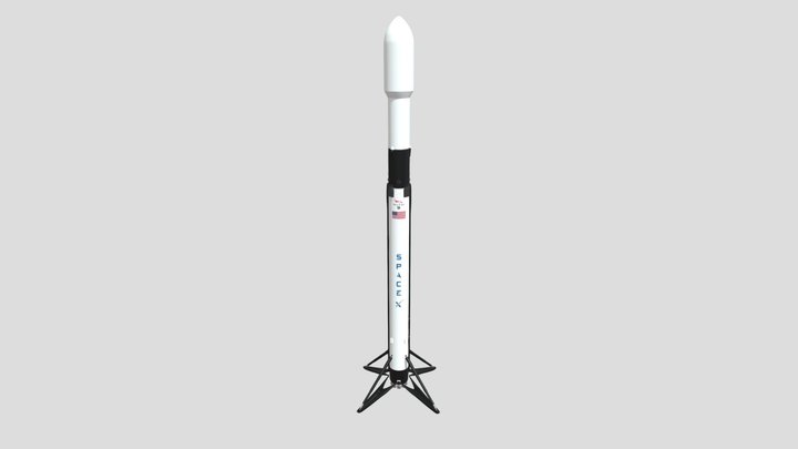 Falcon 9 3D Model