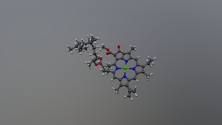 Chlorophylle A 3D Model