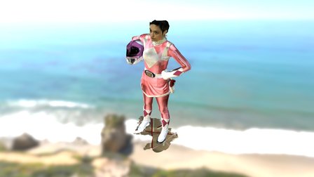 Pink Power Ranger 3D Model