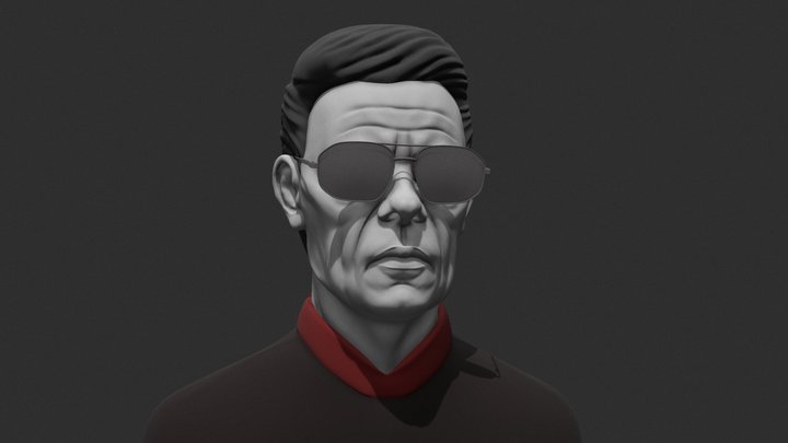 Face Male 01 3D Model