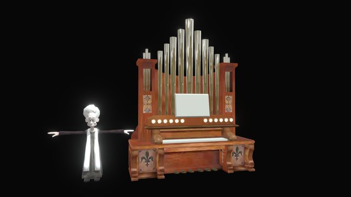 Wallace and Grommet: Church Organ. 3D Model