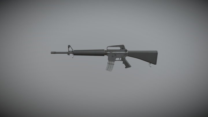 M16A2 3D Model