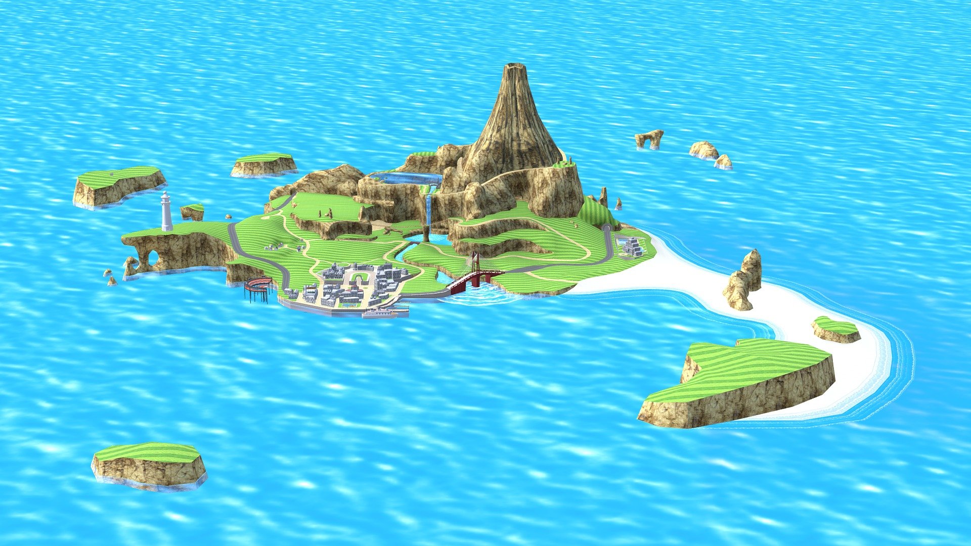 Wuhu Island Wii Sports Resort Download Free 3D model by Nelib Nelib 68d83db