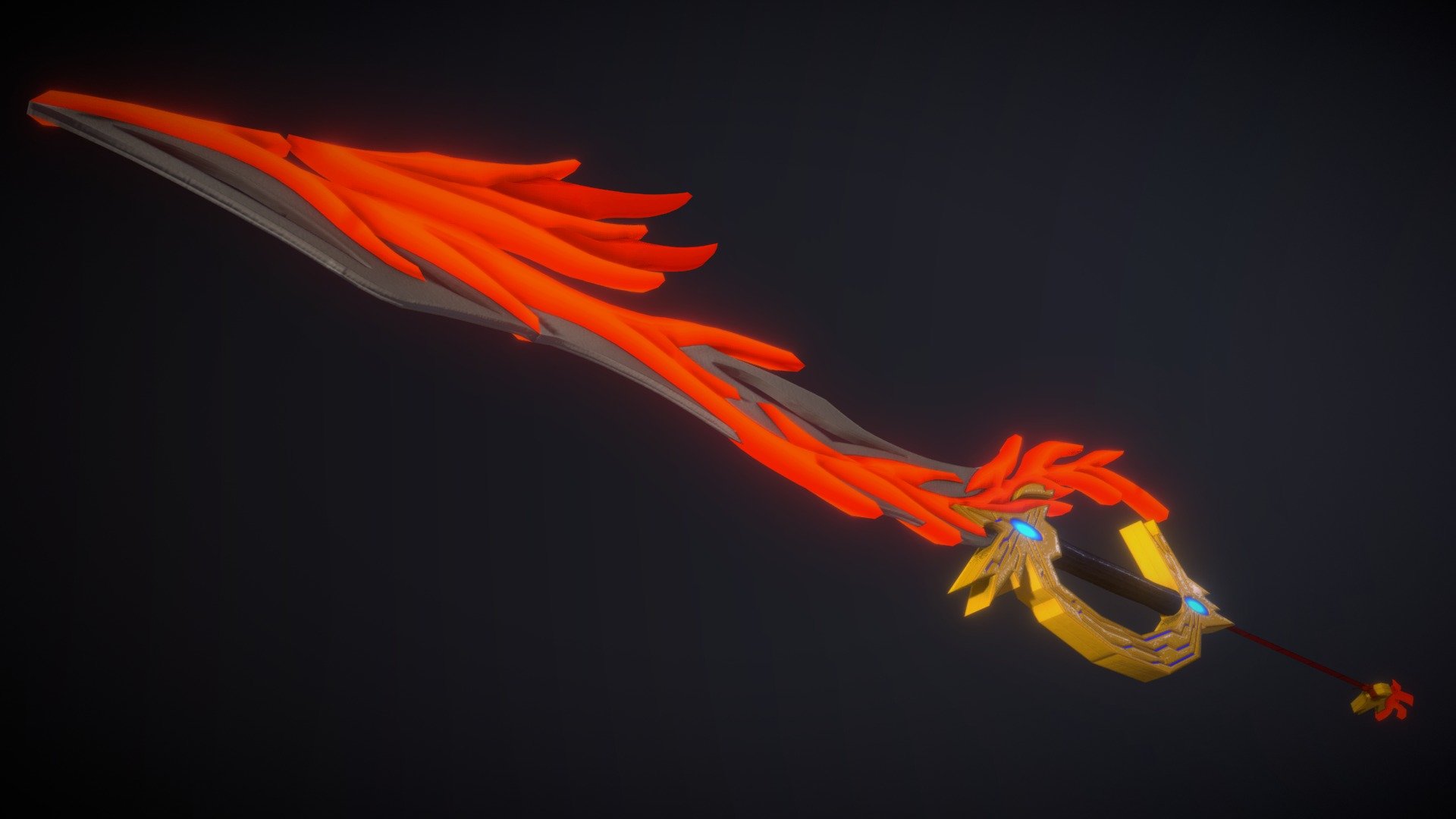 Rebirth Wing Keyblade V3 - 3D model by tmarmentart [68d8947] - Sketchfab