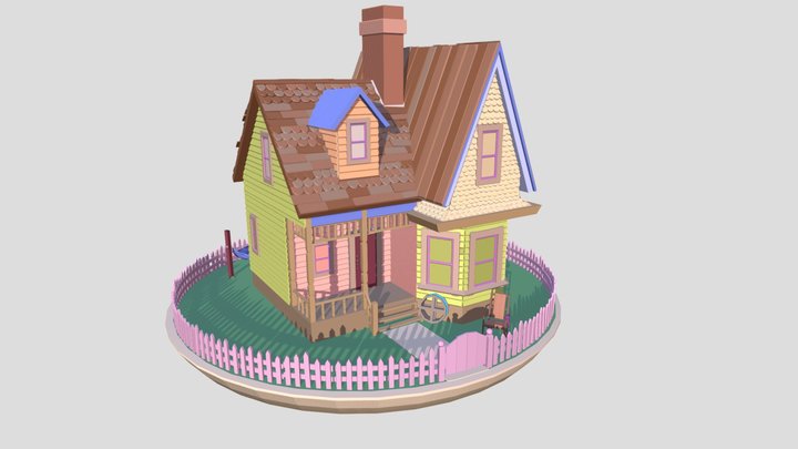 HW5_Up Movie House 3D Model