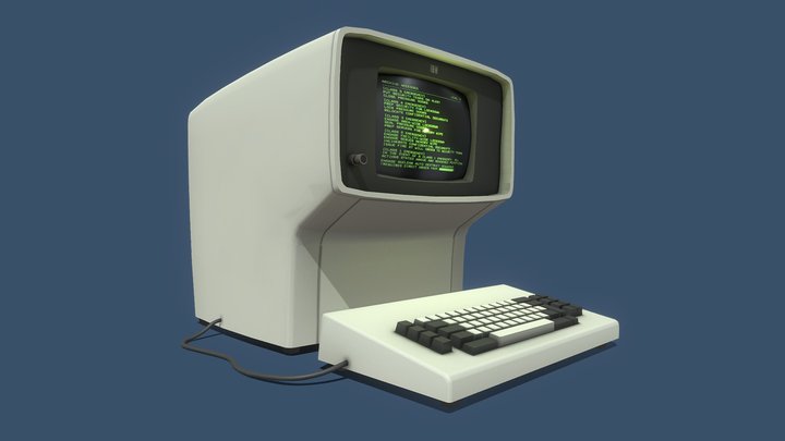 IBM 3277 terminal 3D Model