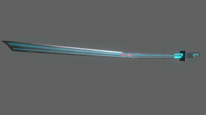 Sci-Fi Sword 3D Model
