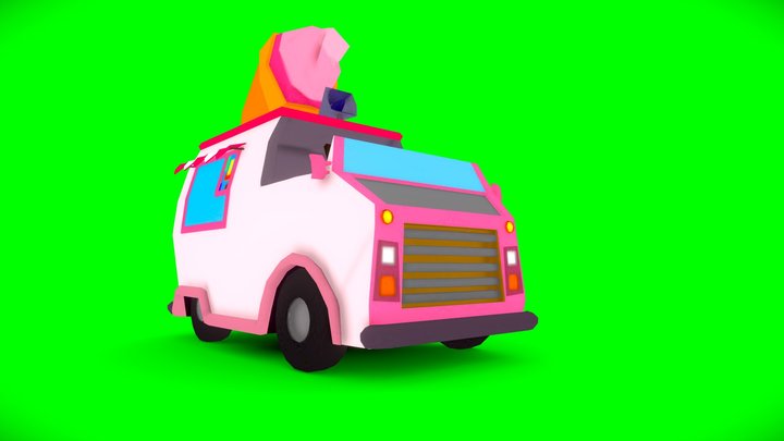 Ice Cream Truck 3D Model