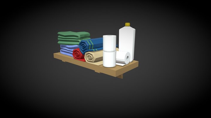 Bathroom Shelf 3D Model