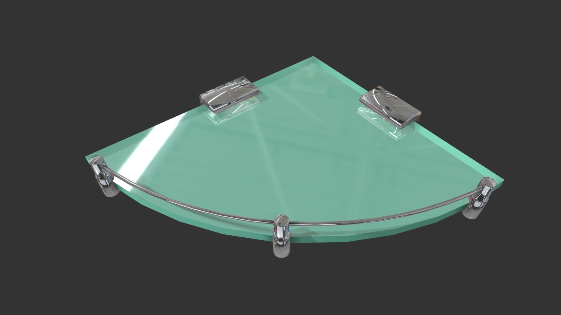 3D model DQ1080 - This is a 3D model of the DQ1080. The 3D model is about a green rectangular object with a metal bar on top.