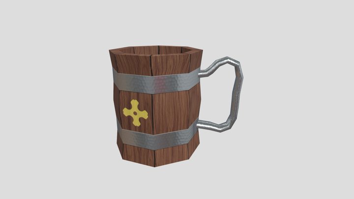 WoodenMug 3D Model