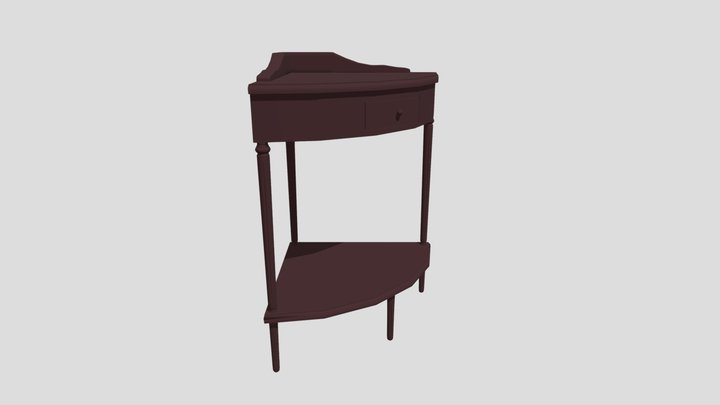 Corner Table 3D Model