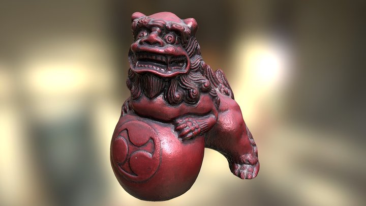 komainu (Japanese figurine) 3D Model