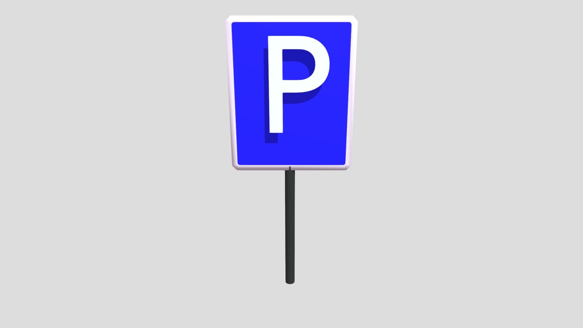 Sign Parking - Download Free 3D model by ootuahuns [68e050d] - Sketchfab