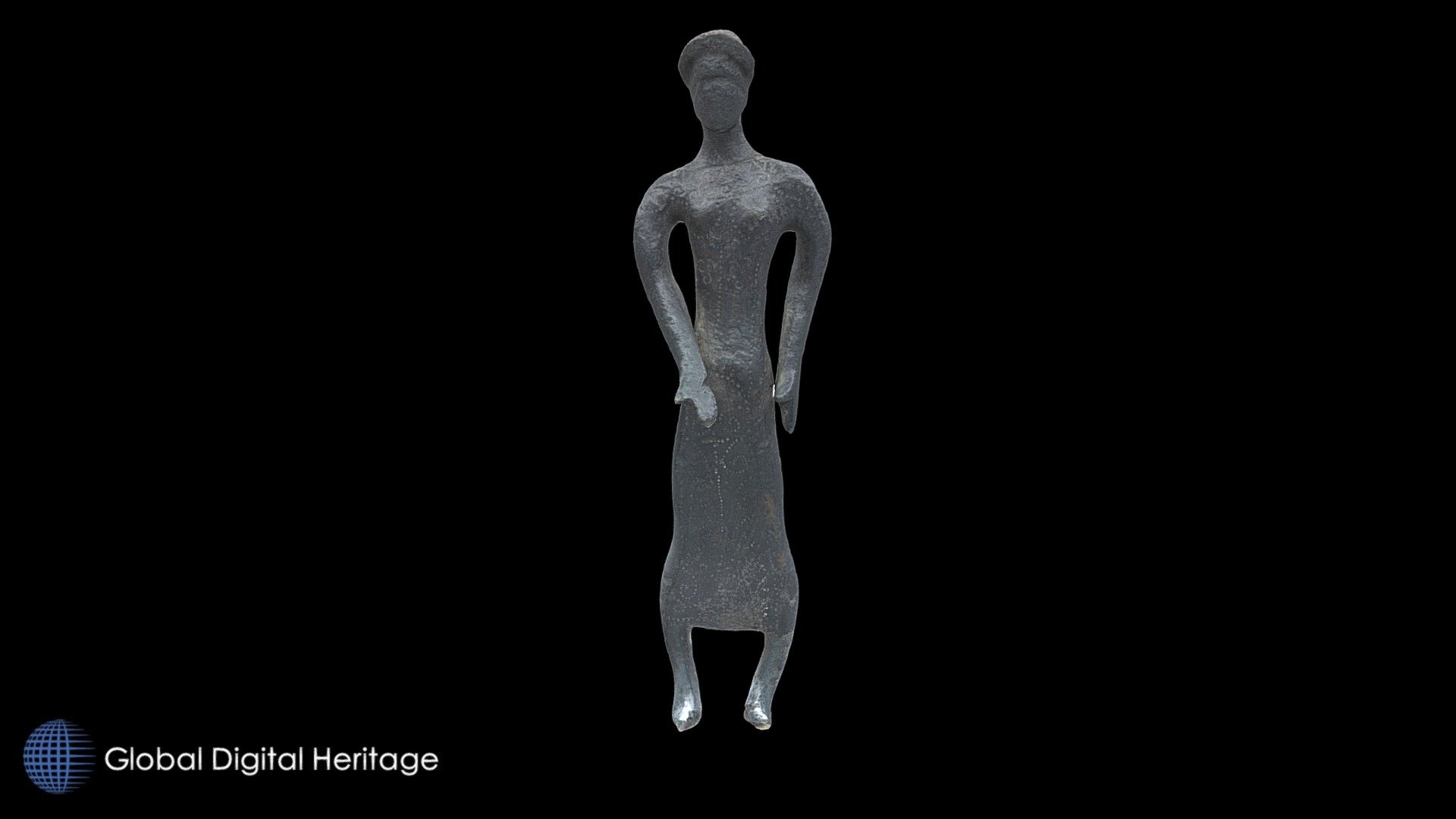 Bronze figure from Studenci, Ljubuški