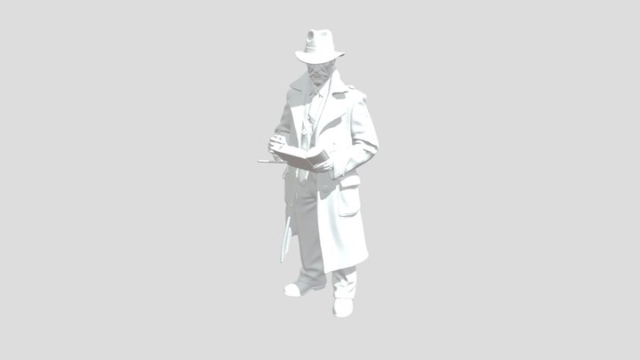 A dective for game development 3D Model
