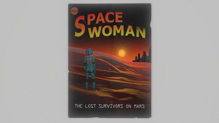 Space Woman - the lost survivors on mars 3D Model