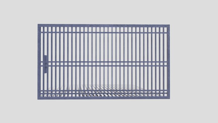 Brasilian garage door 3 3D Model