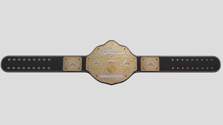 NWA BIG GOLD BELT  RIC FLAIR – Free 3D Model STL