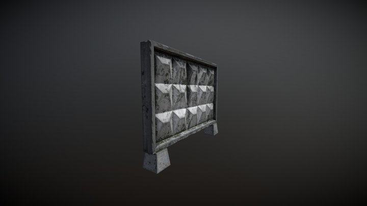 Beton Wall Block 3D Model
