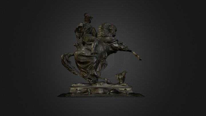 3D Scan Reiterstatue 3D Model