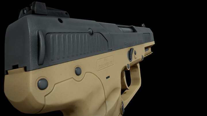 Five-SeveN Pistol 3D Model