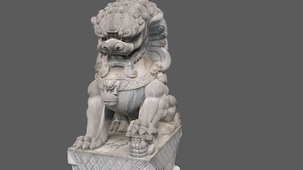 Stone Big Lion 01