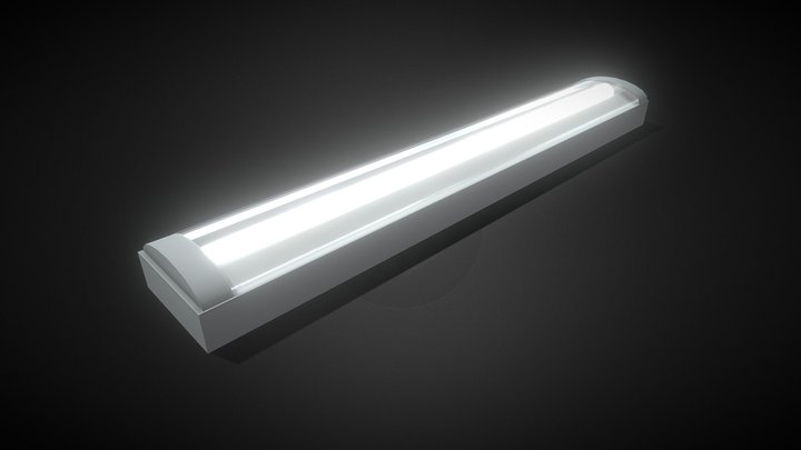 Fluorescent Lamp 3D Model