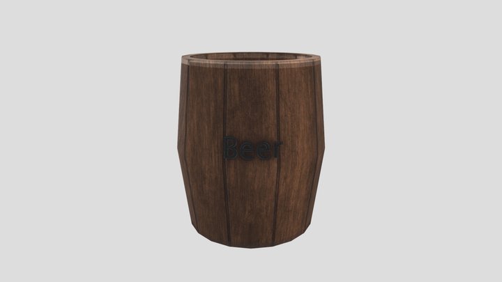 beer barrel 3D Model