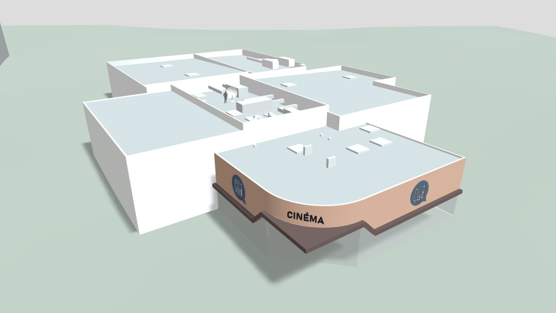 Cinéma de Fougères — Sketchfab embed 3D viewer