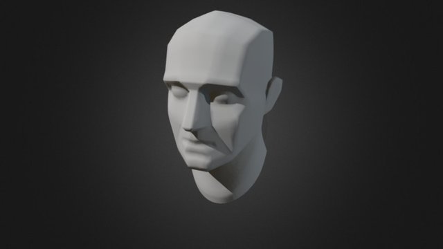 Simple head 3D Model