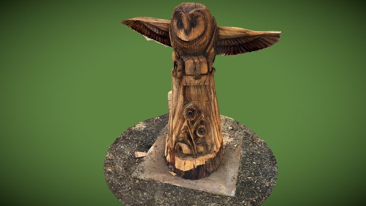 Owl Barney 3D Model