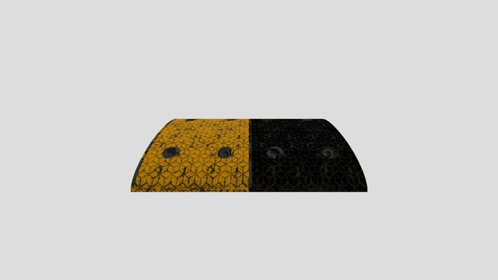 gờ giảm tốc 3D Model