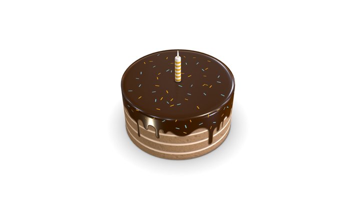 Chocolate cake – Modèle 3D gratuit STL